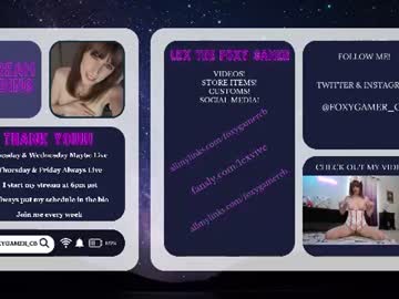 Lex Vive @foxygamer_cb, live webcam girl, age 34, from US, anal, natural