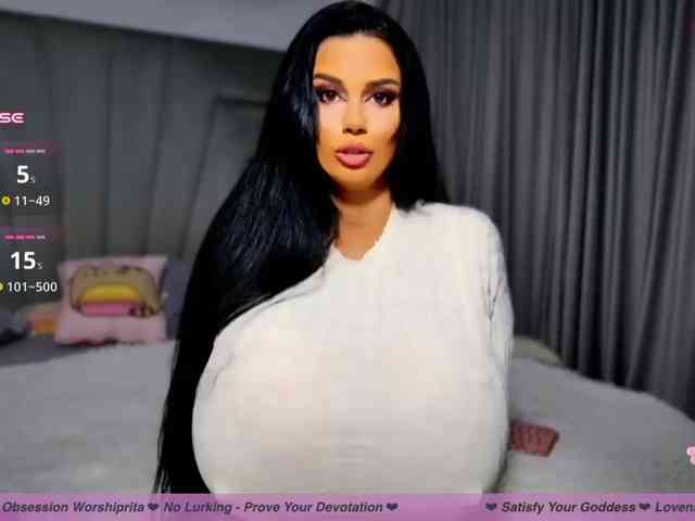 WorshipRita, live webcam girl, age 24, from MAREA BRITANIE, streaming now, pijpbeurt, camshow